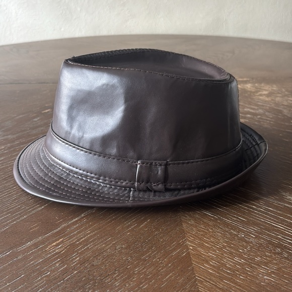 Bundle of 2 Faux Leather Crocodile Jazz Look Men’s Fedora Hats - Picture 10 of 13